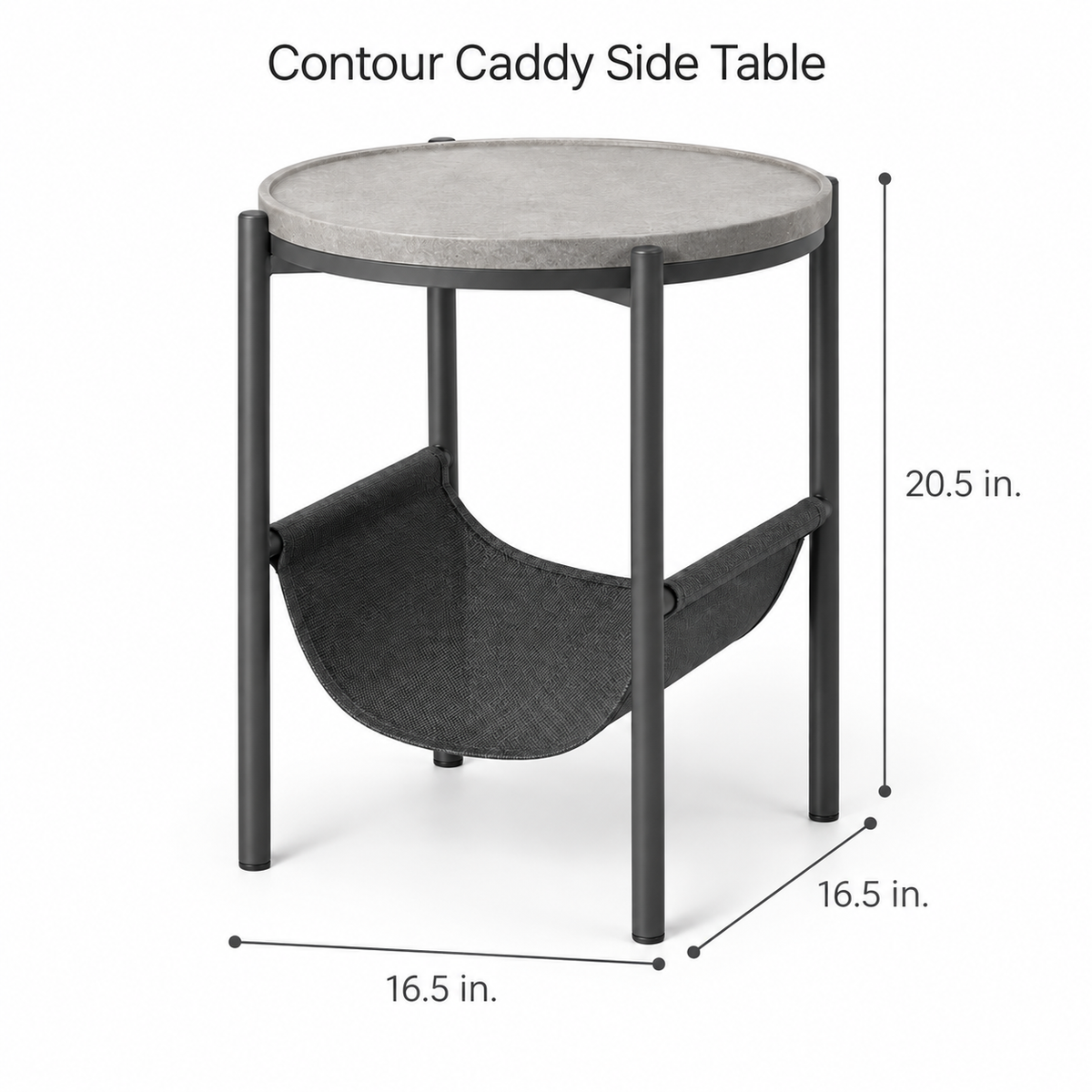 Contour Caddy Side Table