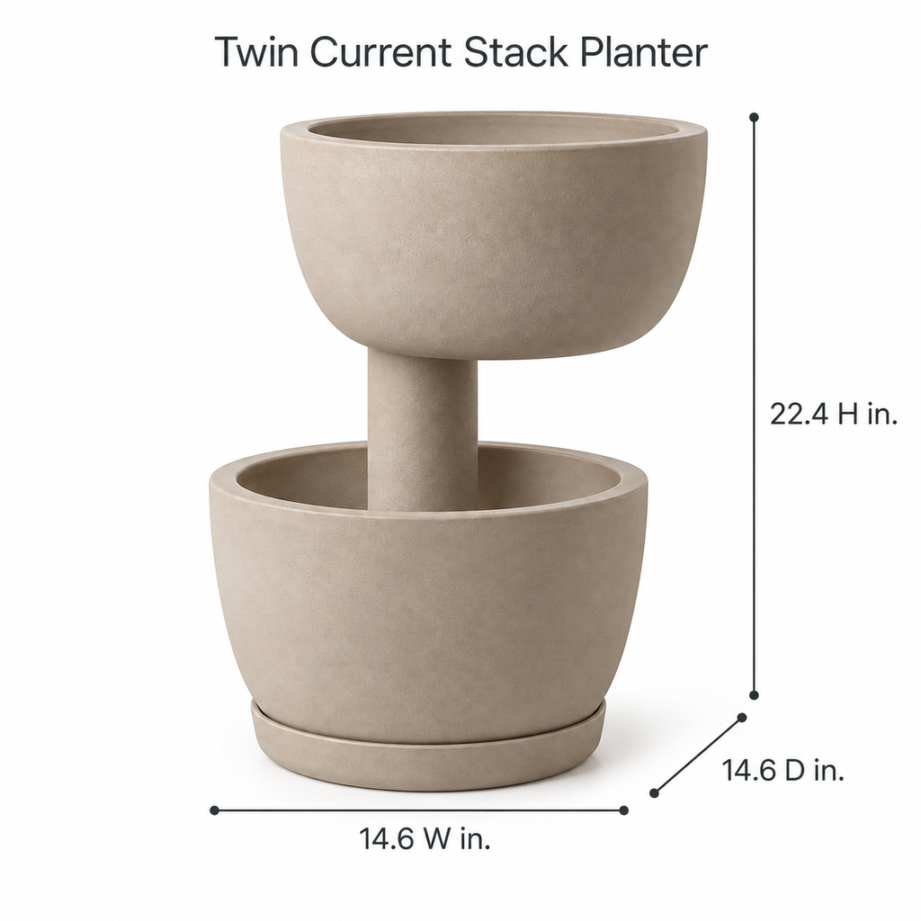 Twin Current Stack Planter