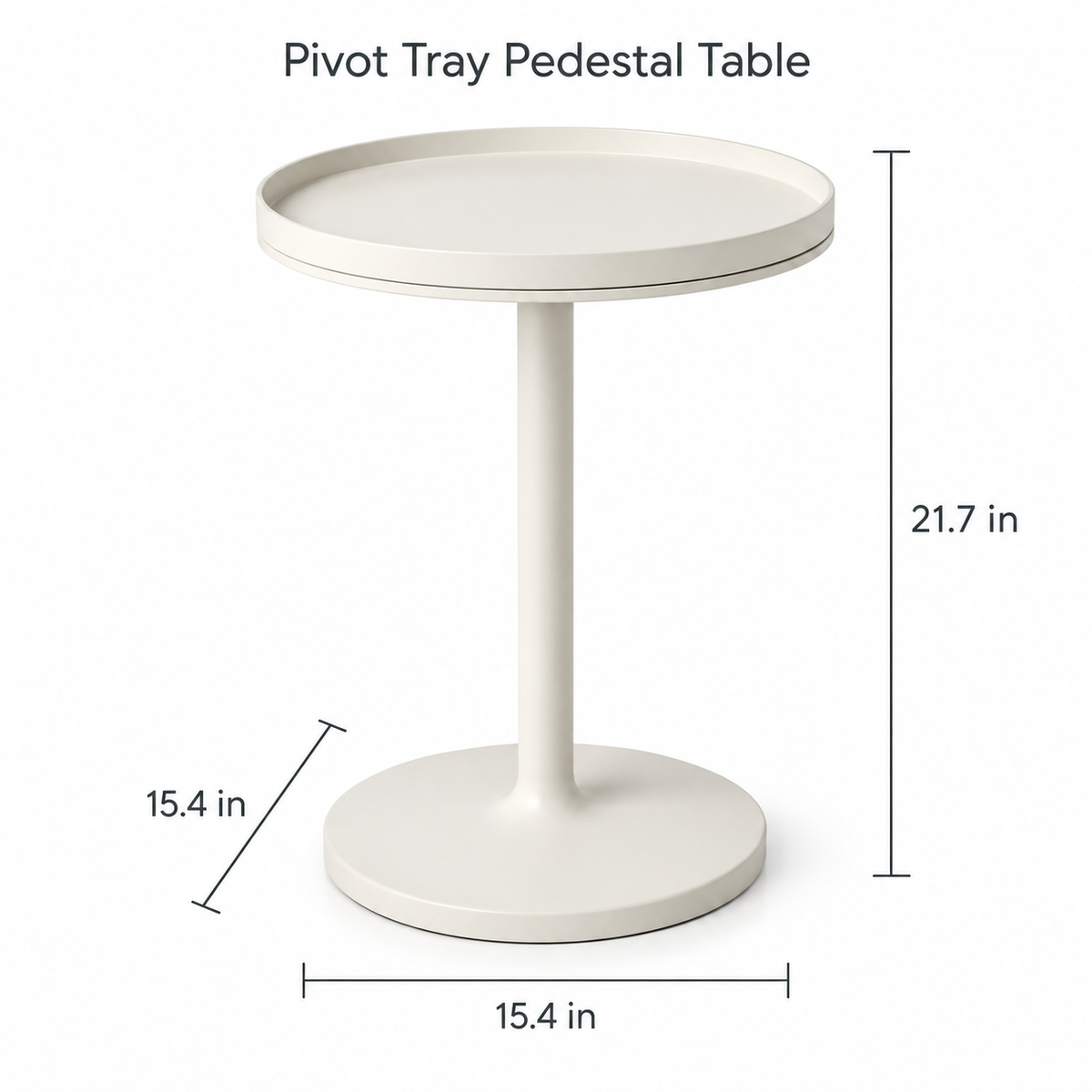 Pivot Tray Pedestal Table