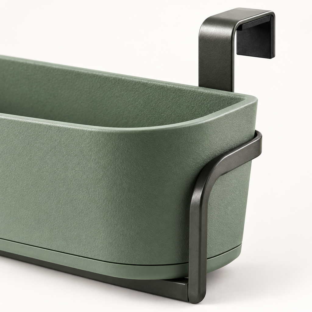 Tidal Edge Railing Planter