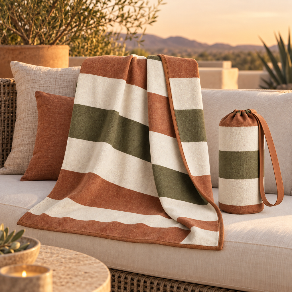 Cove Stripe Outdoor Throw
