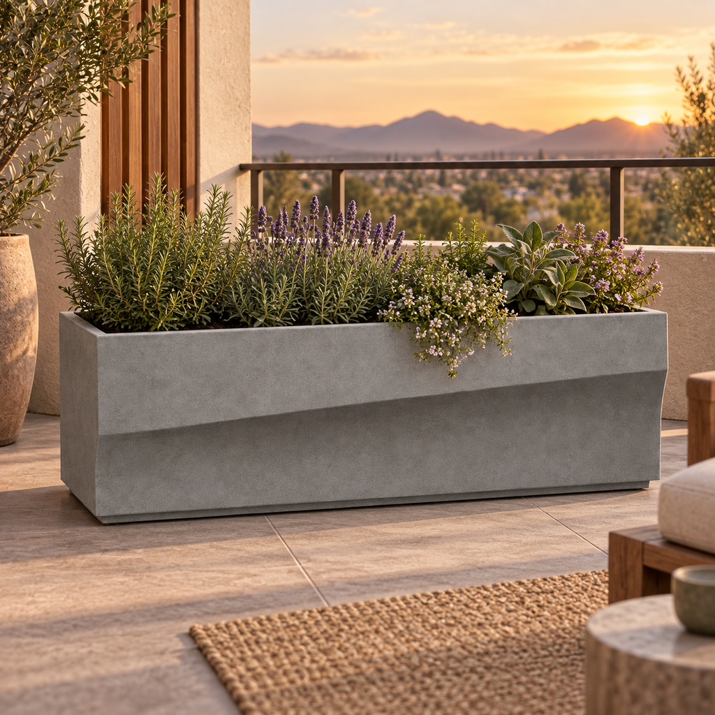 Foldline Trough Planter