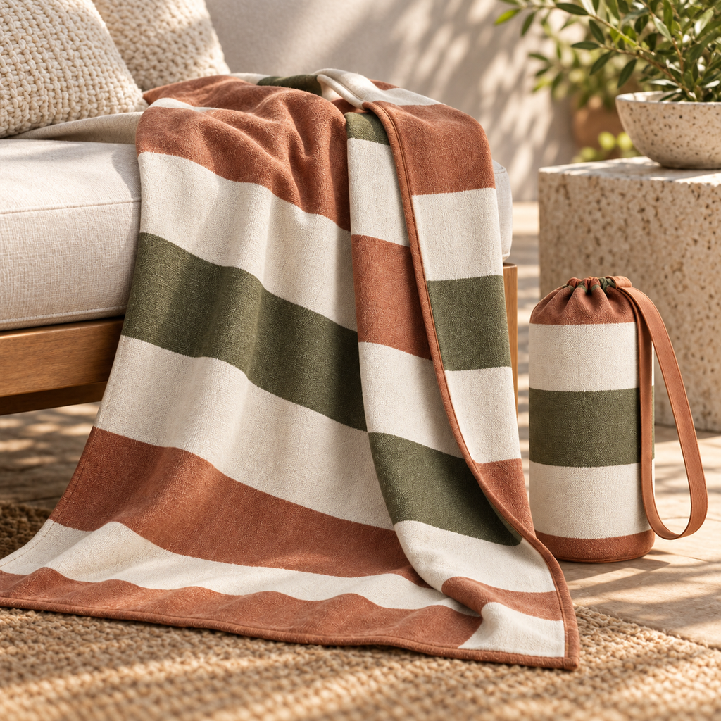 Cove Stripe Outdoor Throw